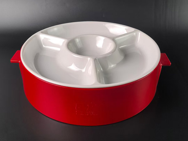 2004分格圓果盤 P1480-16雙耳拼盤蒸籠